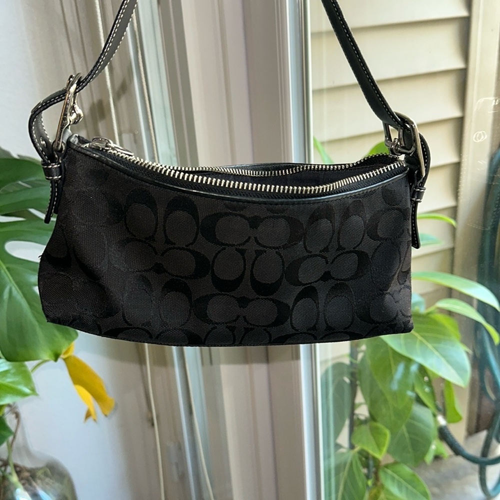 Vintage Coach Black Shoulder Bag
